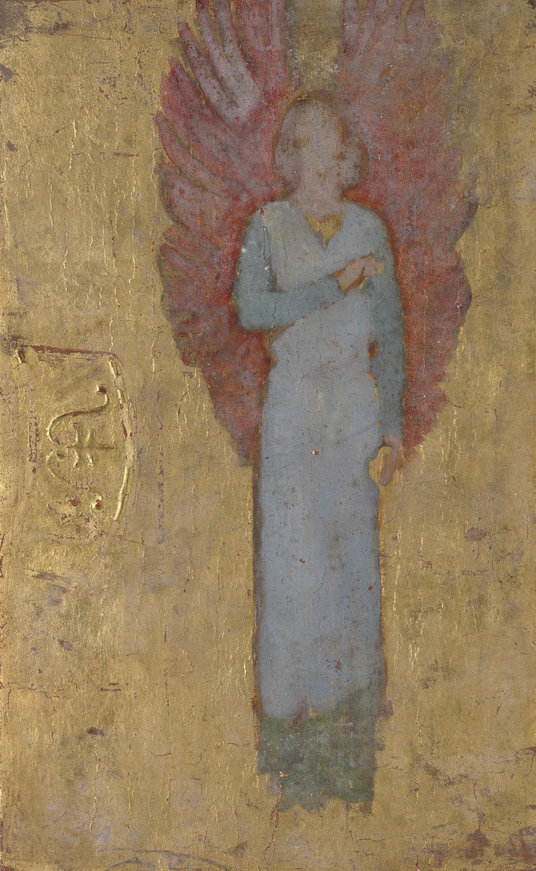 Estudo da figura de um anjo de Edwin Austin Abbey