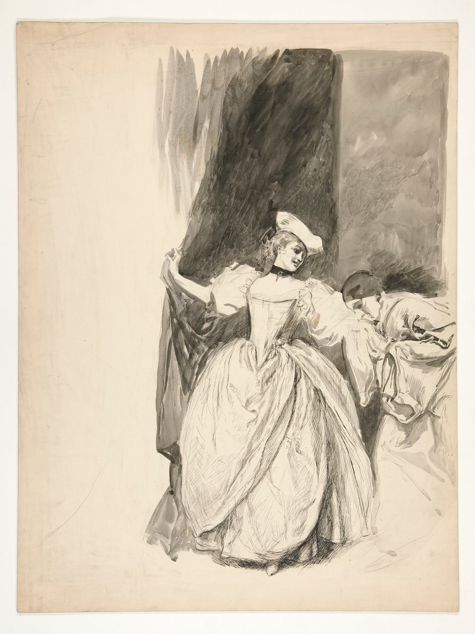 Estudo de figuras de Edwin Austin Abbey