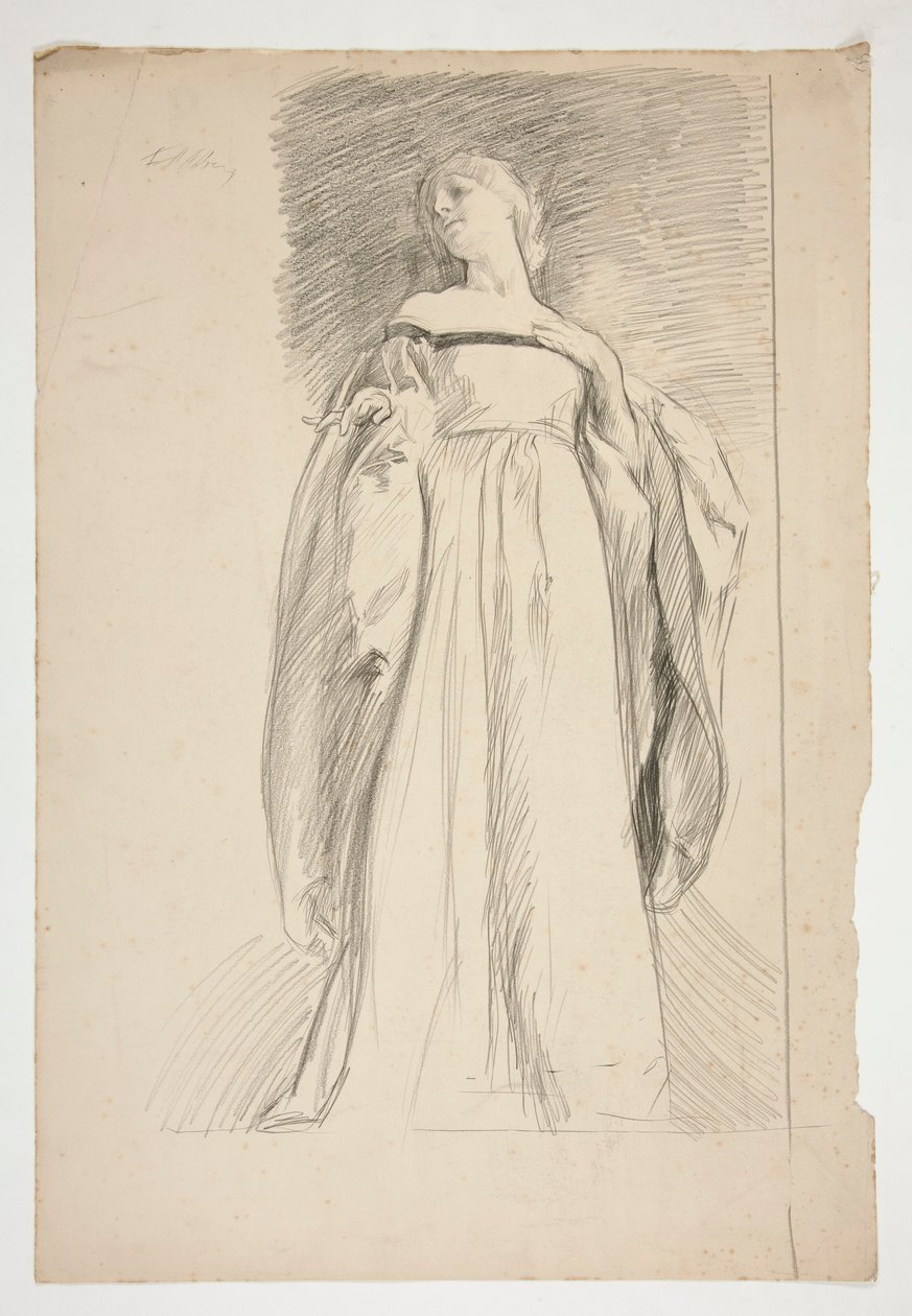 Estudo de figura para de Edwin Austin Abbey