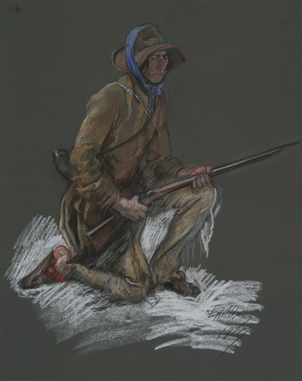 Estudo de figuras para de Edwin Austin Abbey