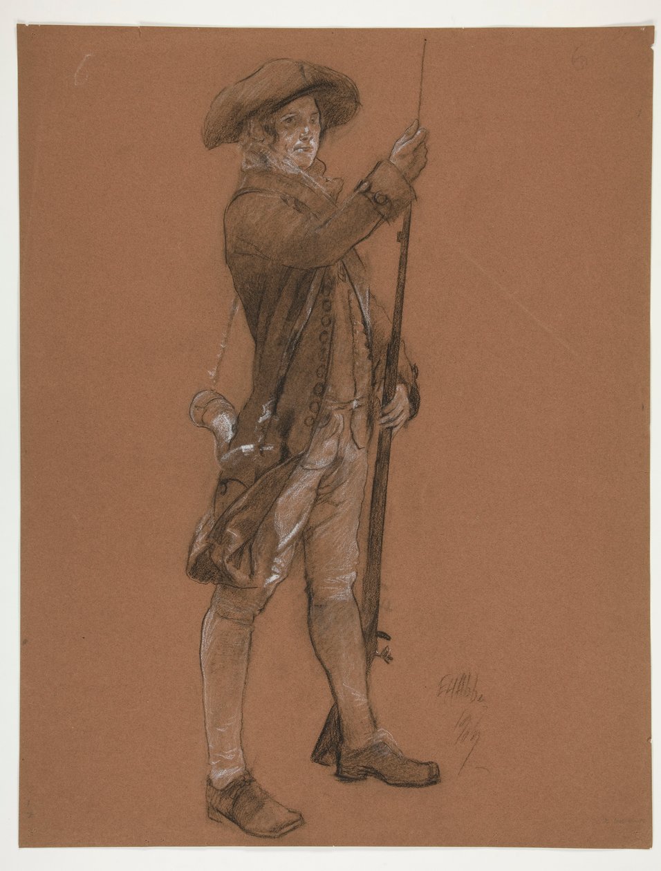 Estudo de figura para de Edwin Austin Abbey