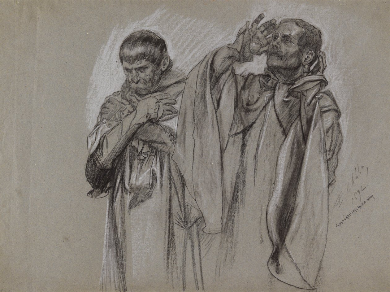 Estudo de figura para de Edwin Austin Abbey