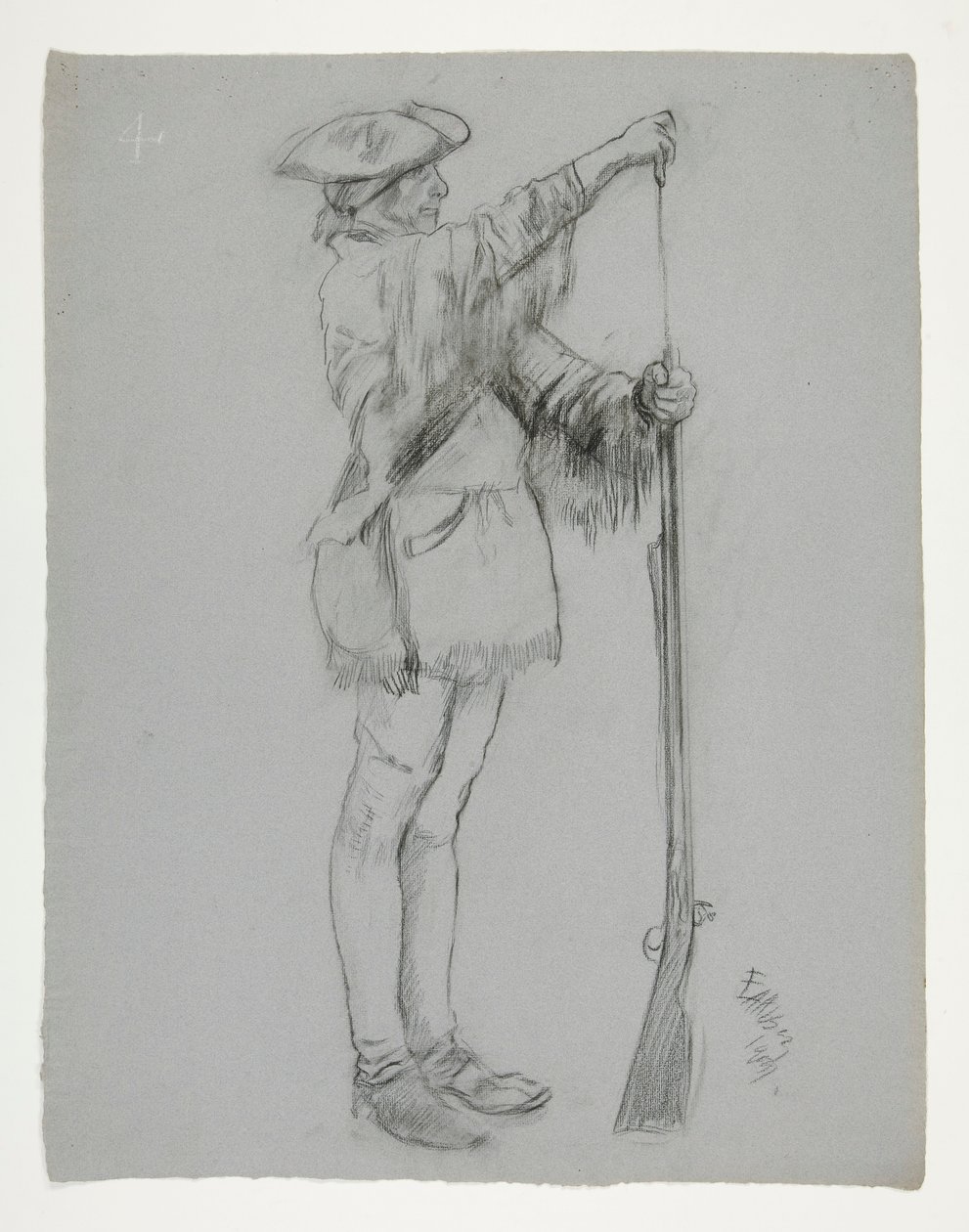 Estudo de figura para de Edwin Austin Abbey