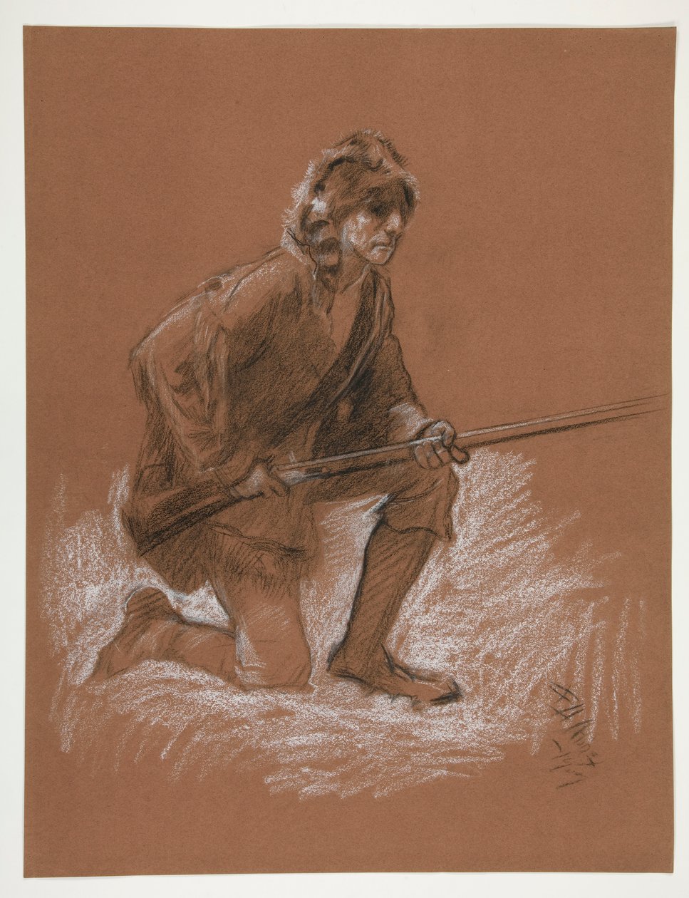 Estudo de figuras para de Edwin Austin Abbey