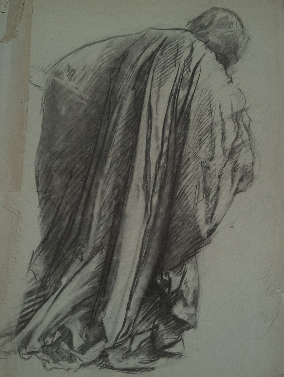 Estudo de figuras para Galahad em de Edwin Austin Abbey