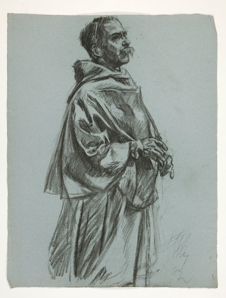 Estudo de figuras para o Rei Artur de Edwin Austin Abbey