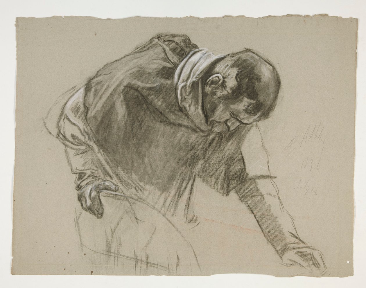 Estudo de figuras para o Rei Arthur de Edwin Austin Abbey