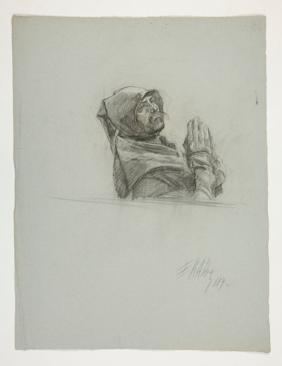 Estudo de figuras para o Rei Artur de Edwin Austin Abbey