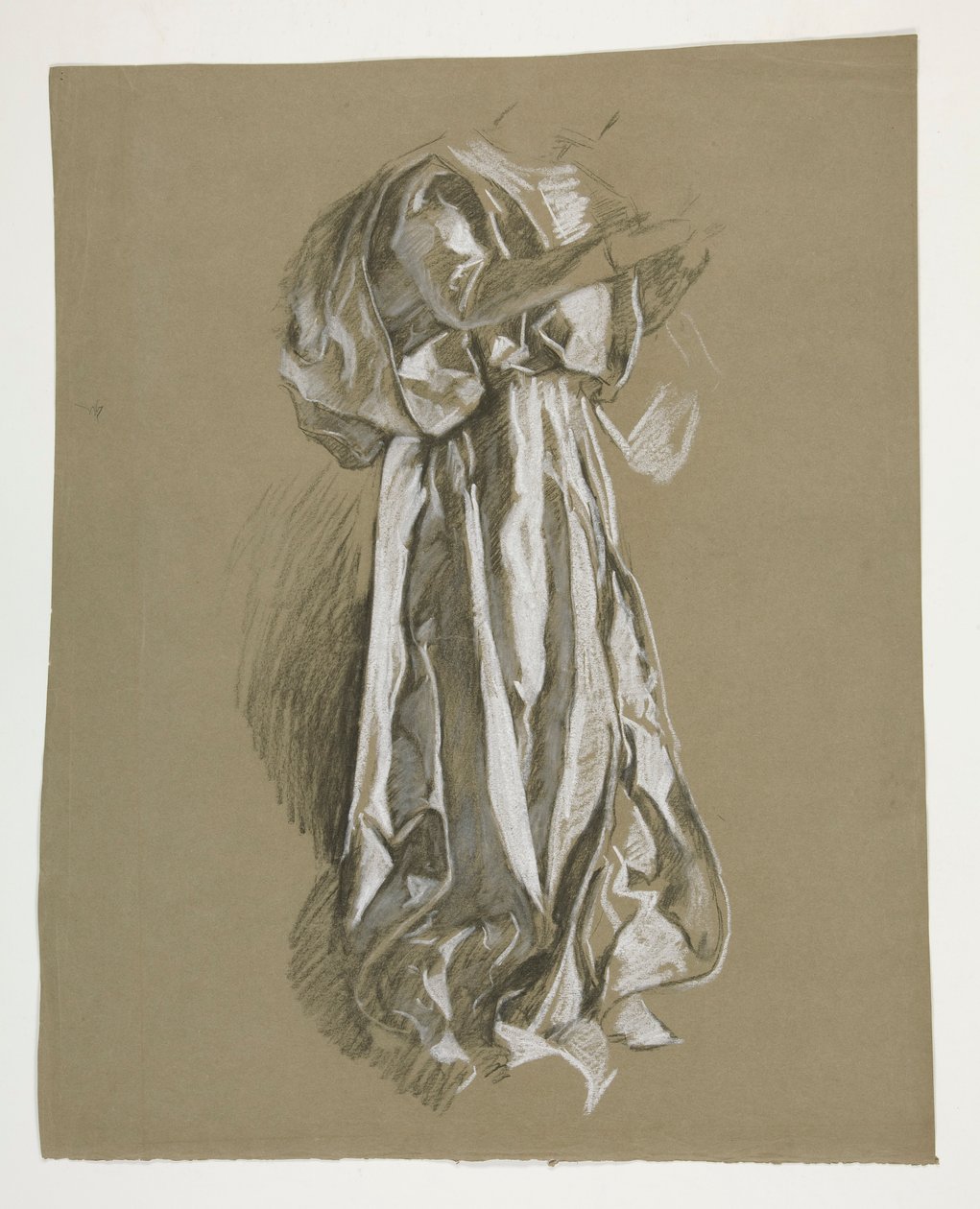 Estudo de figura para o Infant Galahad, de The Quest of the Holy Grail (primeiro de uma série de quinze murais para a Biblioteca Pública de Boston, concluída em 1901) de Edwin Austin Abbey