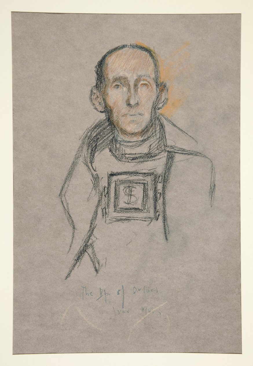 Cabeça e ombros, coroação do retrato de Edward VII de Edwin Austin Abbey