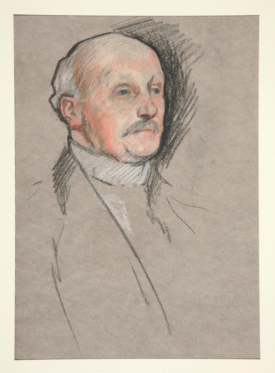 Cabeça do homem, coroação de Edwin Austin Abbey