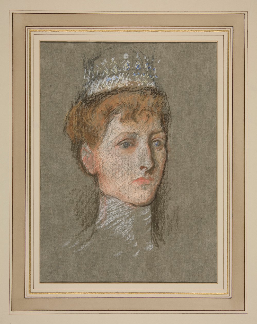Chefe da Princesa de Gales (Rainha Maria) de Edwin Austin Abbey