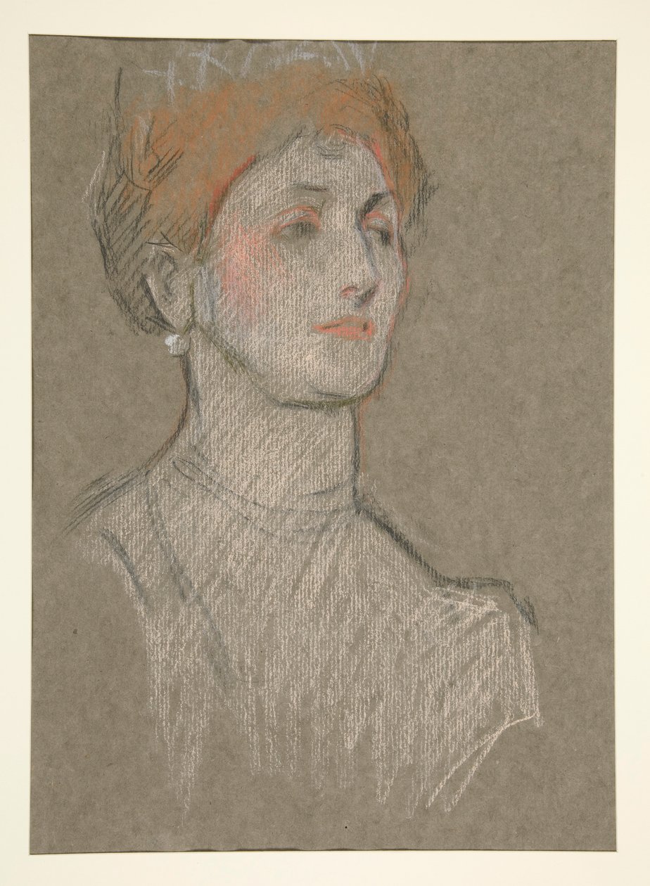 Cabeça de mulher, Coroação de Eduardo VII. de Edwin Austin Abbey