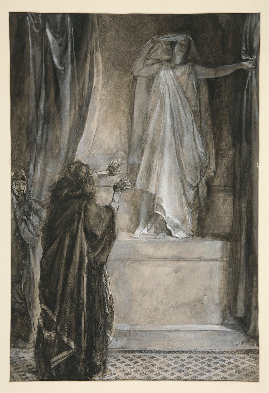 Hermione - Acto V, Cena III, O Inverno de Edwin Austin Abbey