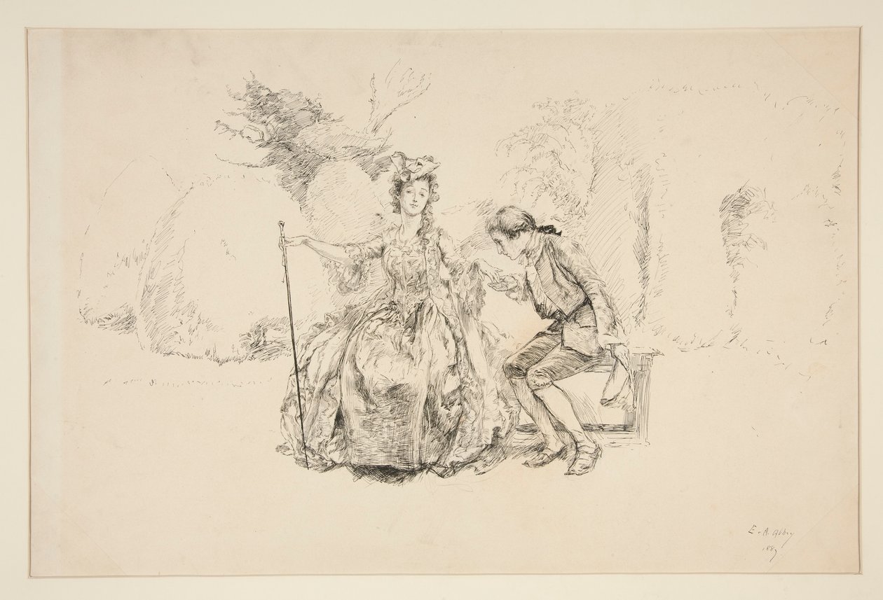 Ilustração para de Edwin Austin Abbey