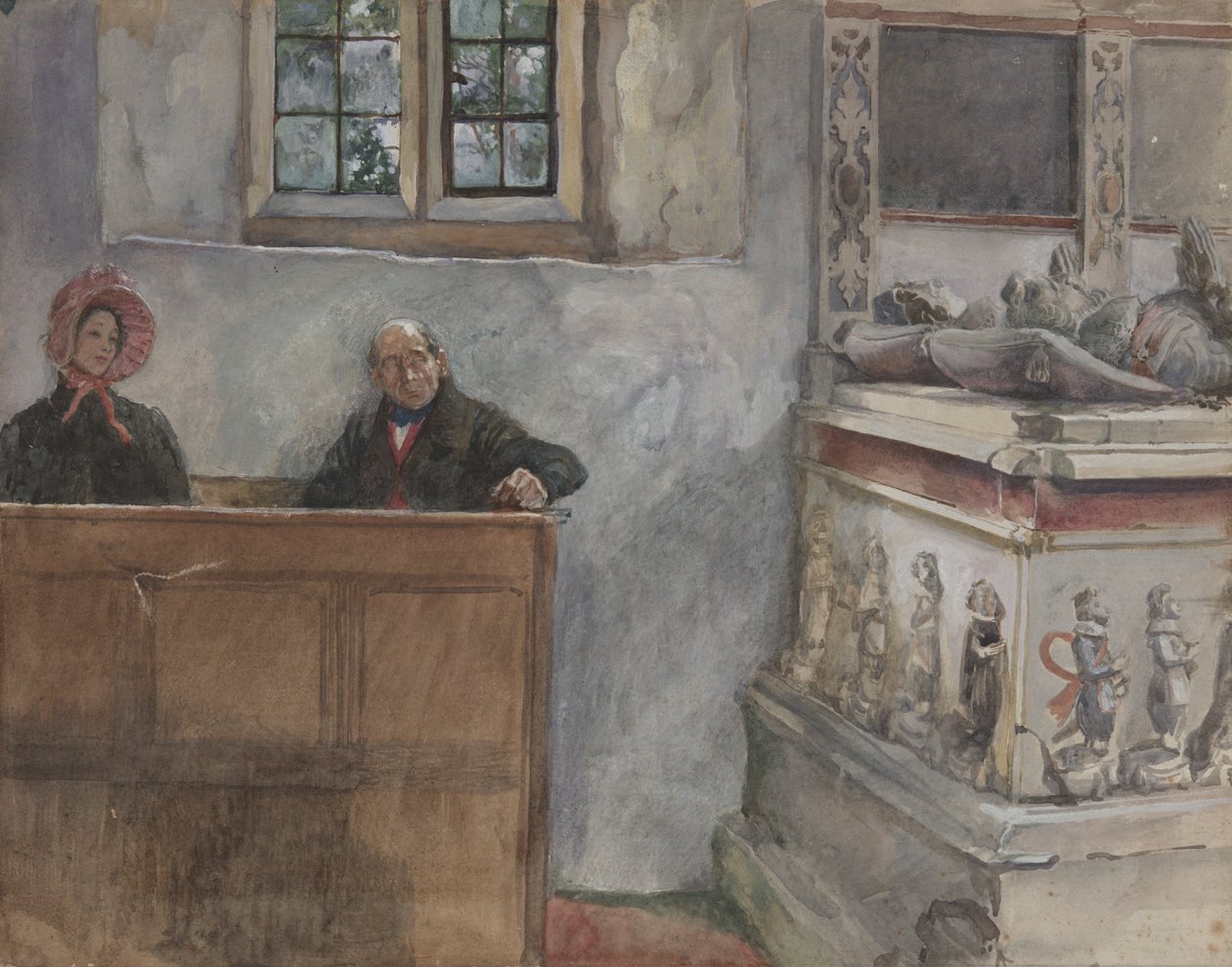 Na Igreja de Edwin Austin Abbey