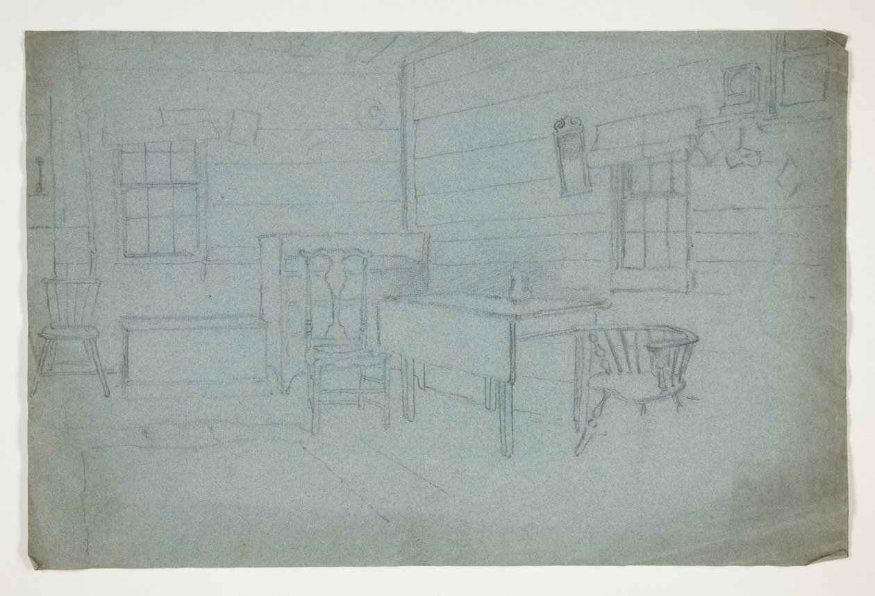 Estudo de Interiores de Edwin Austin Abbey