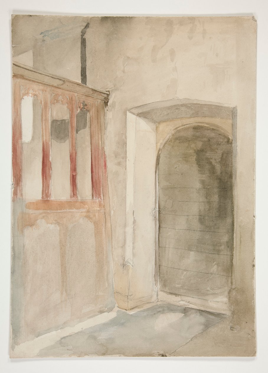 Estudo de Interiores de Edwin Austin Abbey