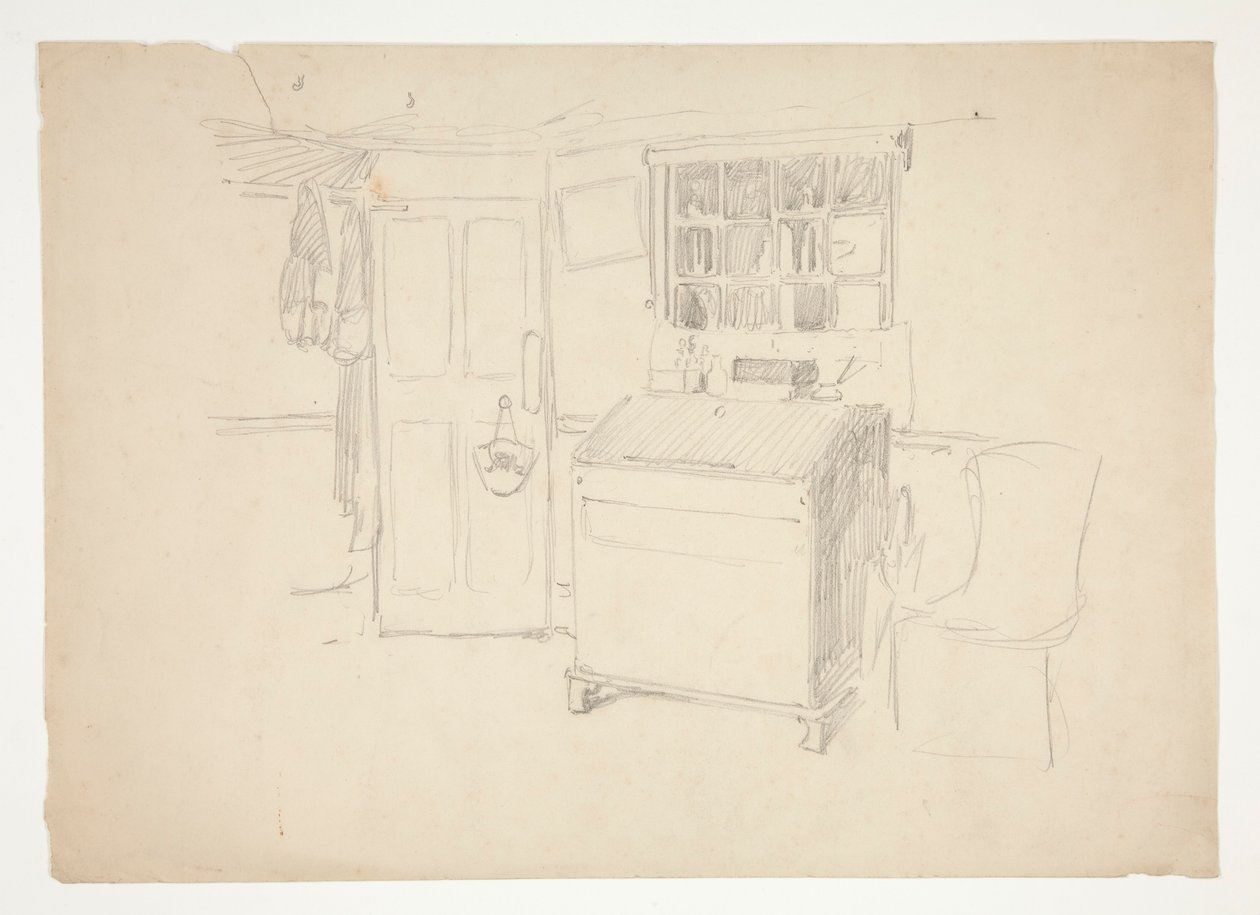 Estudo do Interior de Edwin Austin Abbey