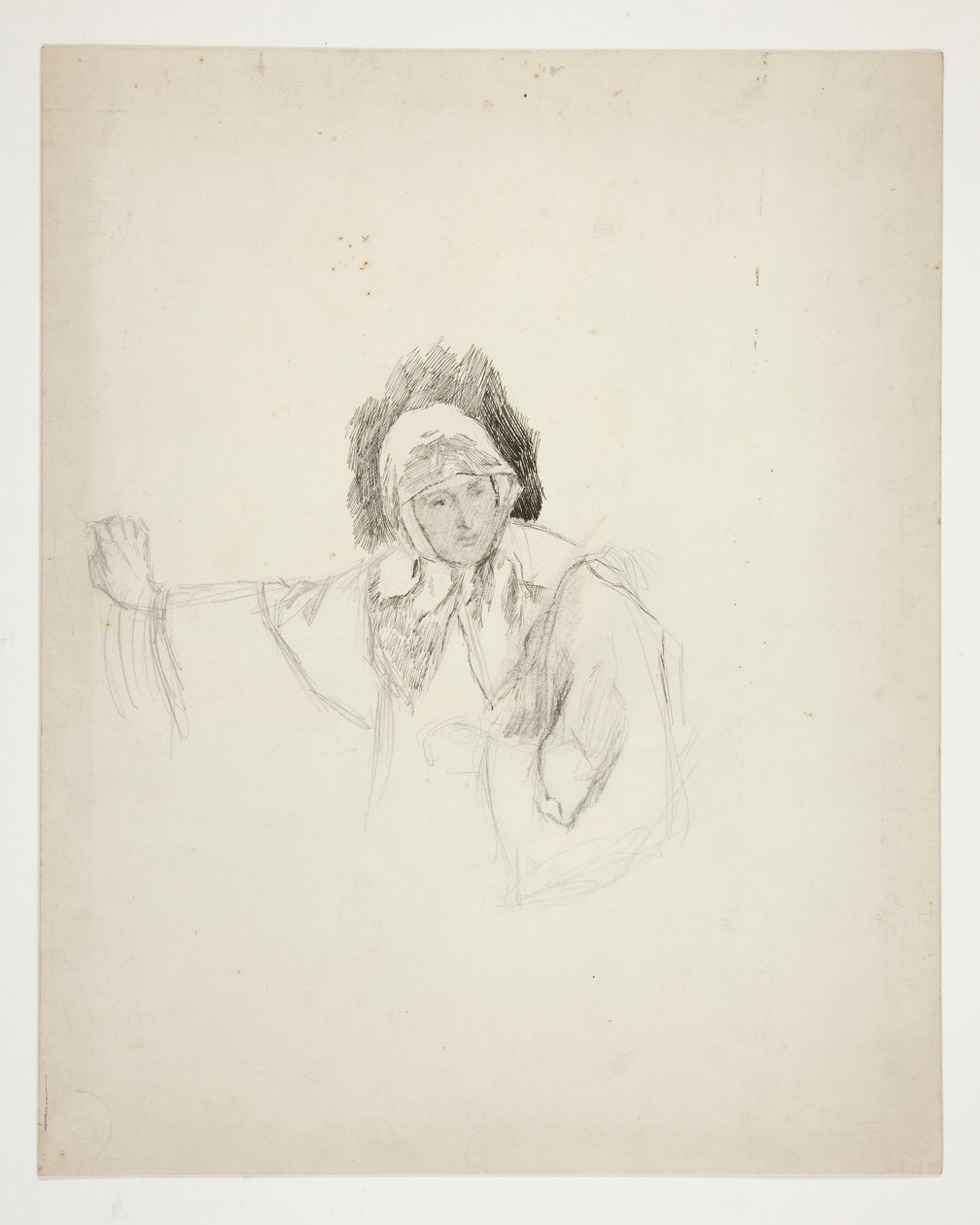 Isabella no Convento (estudo para .1103), Ato I, Cena V, Medida por Medida de Edwin Austin Abbey