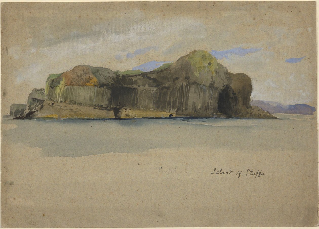 Ilha de Staffa de Edwin Austin Abbey