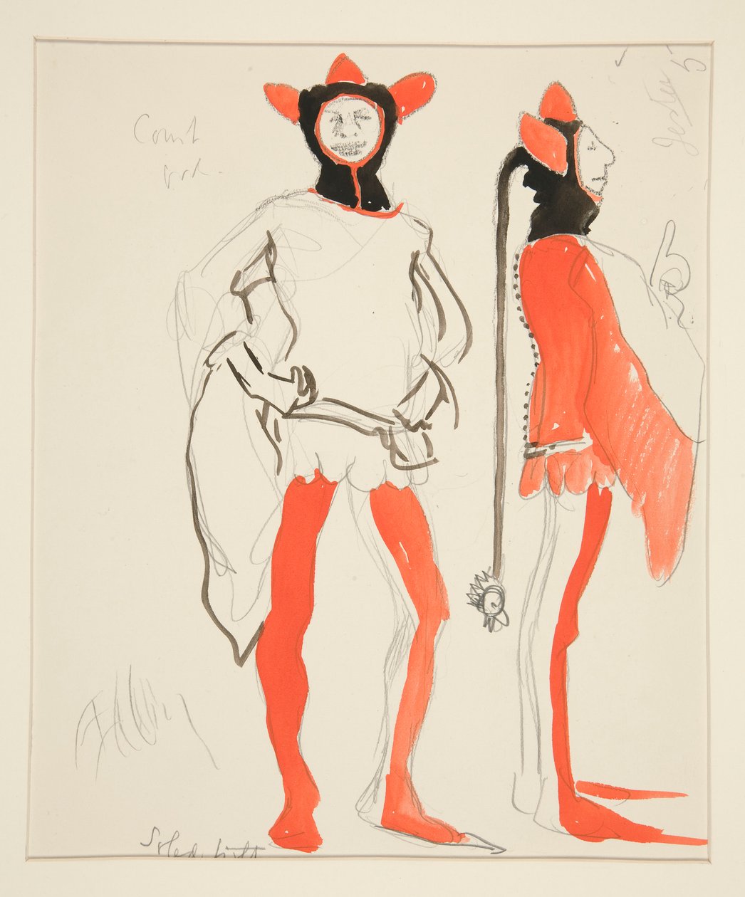 Jesters, esboço de fantasia para Henry Irving de Edwin Austin Abbey