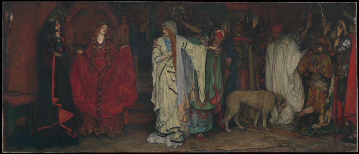 «Rei Lear», ato I, cena I de Edwin Austin Abbey