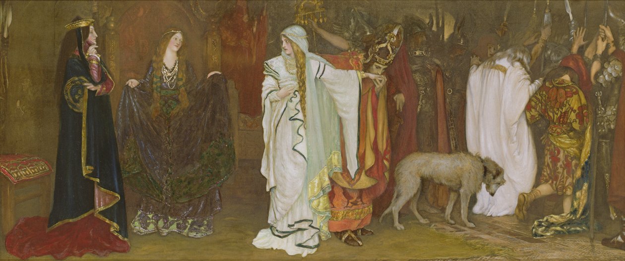 Rei Lear, Ato I, Cena I, despedida de Cordelia, 1898 de Edwin Austin Abbey