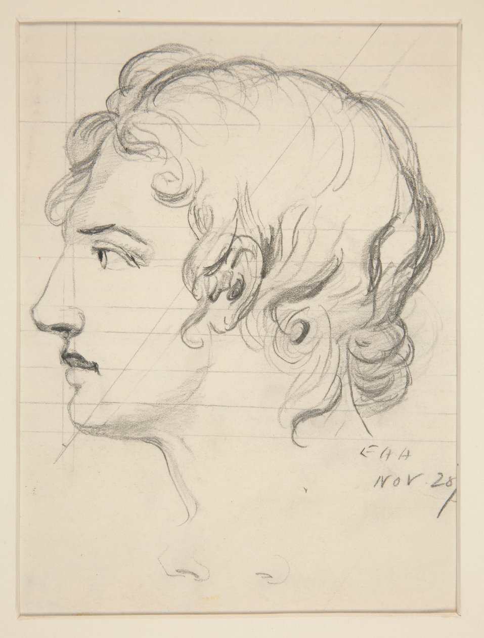 Cabeça masculina de Edwin Austin Abbey