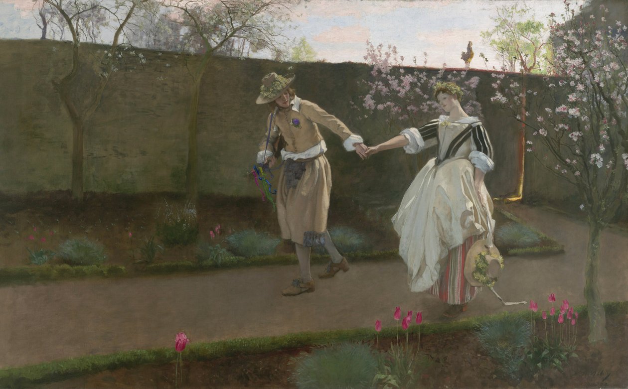 Manhã do dia de maio, 1890-94 de Edwin Austin Abbey