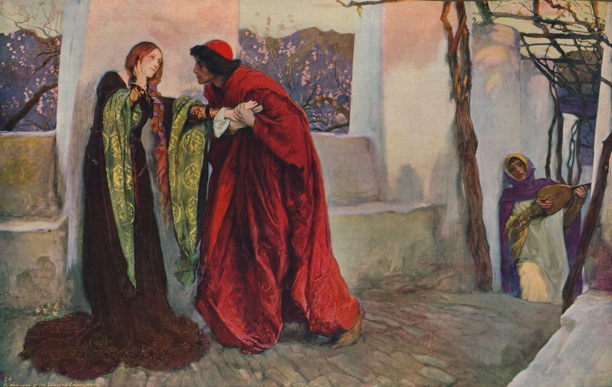 Ó Senhora Mina, Onde Você Está Vagueando, 1899, c1915 de Edwin Austin Abbey