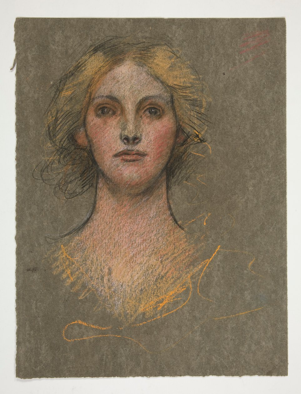 Retrato de uma jovem mulher de Edwin Austin Abbey