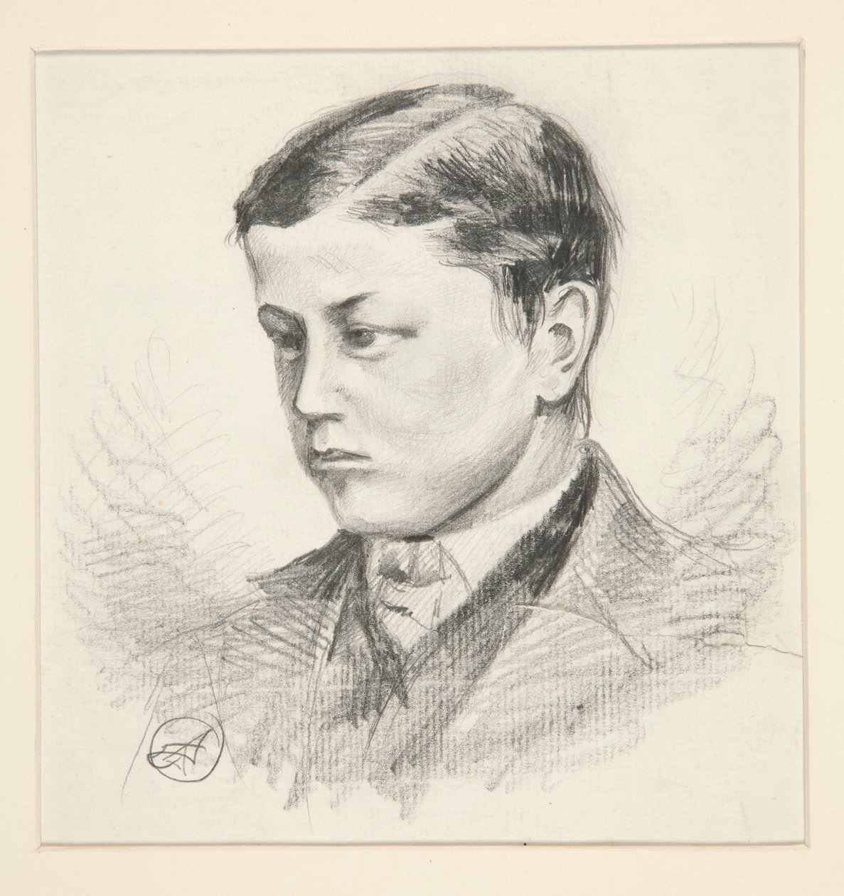 Retrato de um rapazinho não identificado de Edwin Austin Abbey
