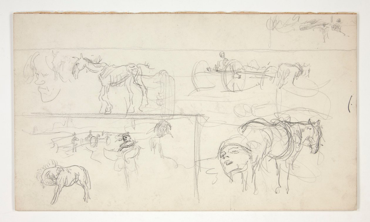 Folha de esboços de Edwin Austin Abbey