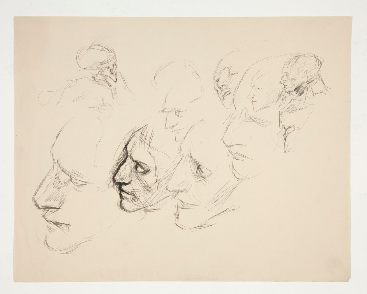 Folha de estudos de uma única face de Edwin Austin Abbey