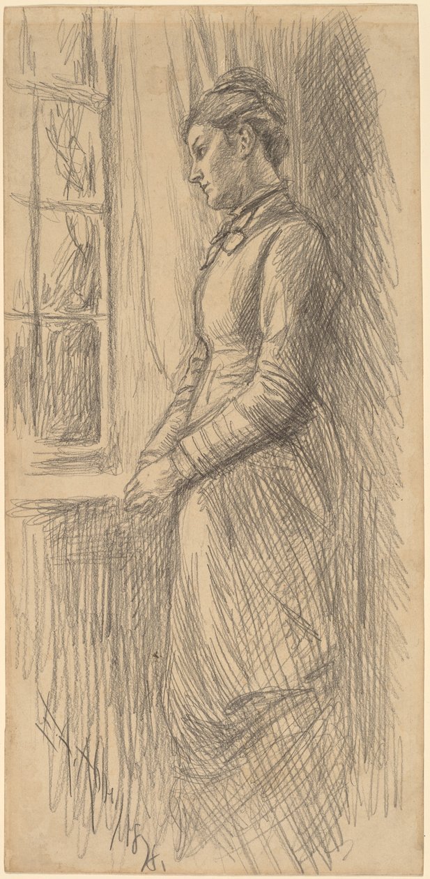 Solidão: Miss Vesta Rollinstall de Edwin Austin Abbey