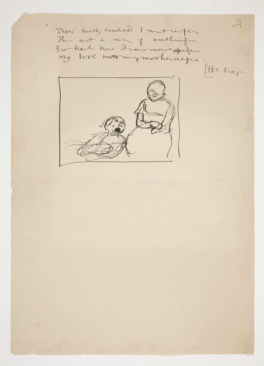 Stdy para Herrick de Edwin Austin Abbey