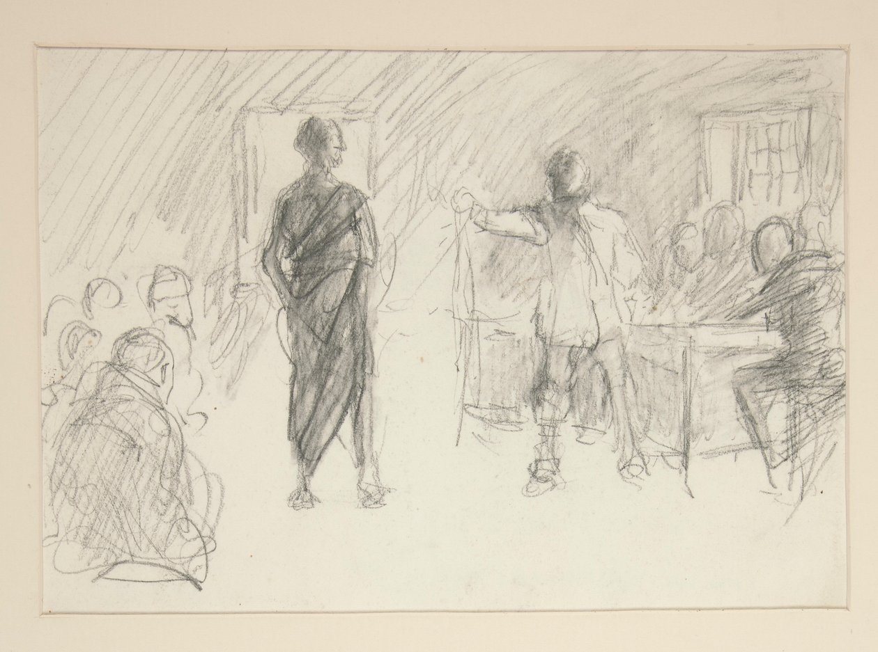 Estudo para de Edwin Austin Abbey