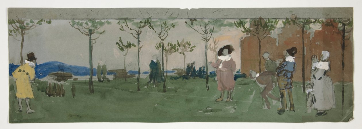 Estude para de Edwin Austin Abbey