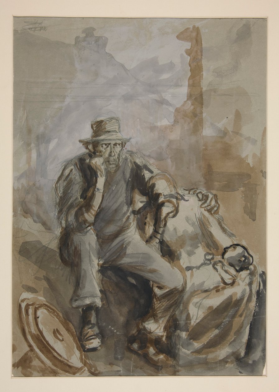 Estude para de Edwin Austin Abbey