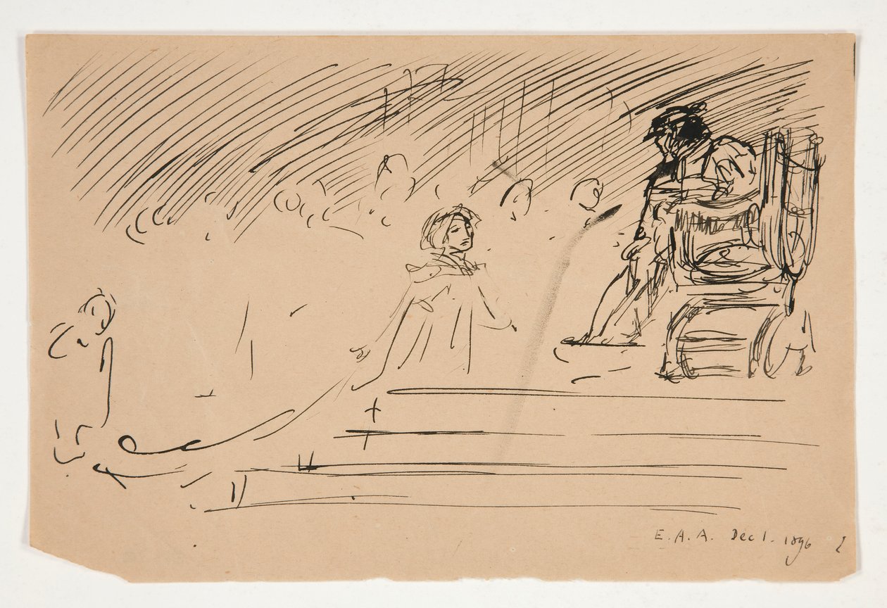 Estudo para de Edwin Austin Abbey