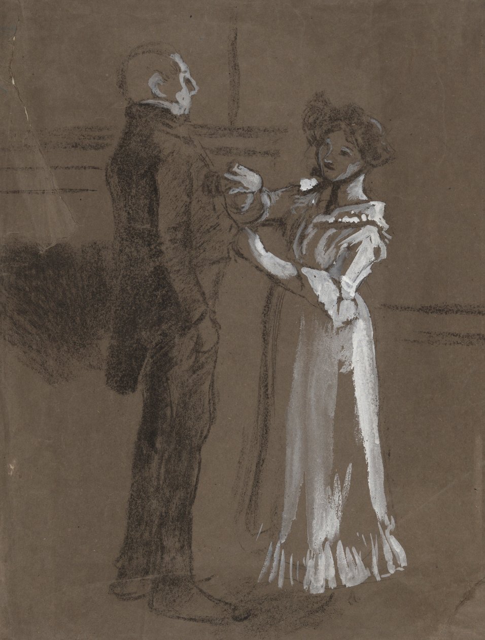 Estude para de Edwin Austin Abbey
