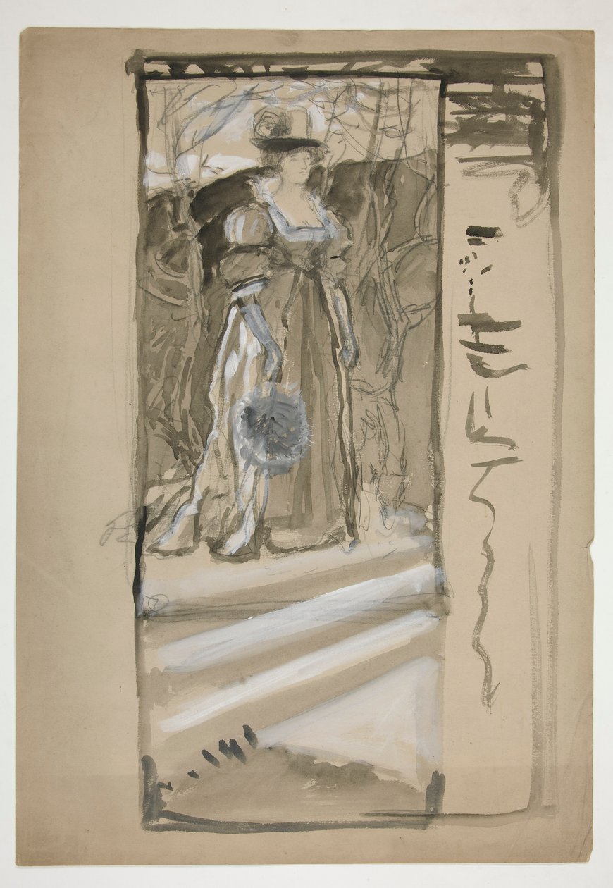 Estude para de Edwin Austin Abbey