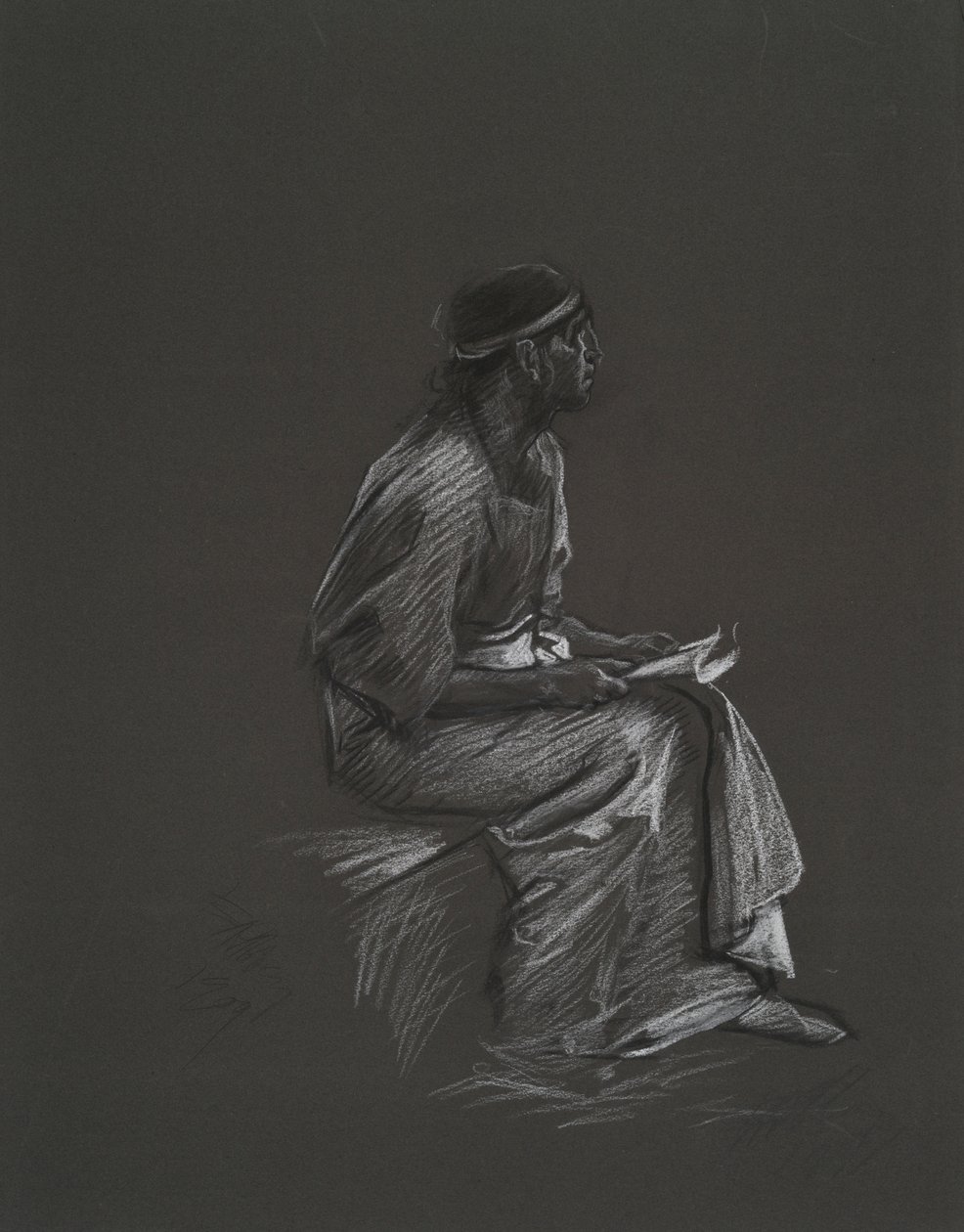 Estude para de Edwin Austin Abbey