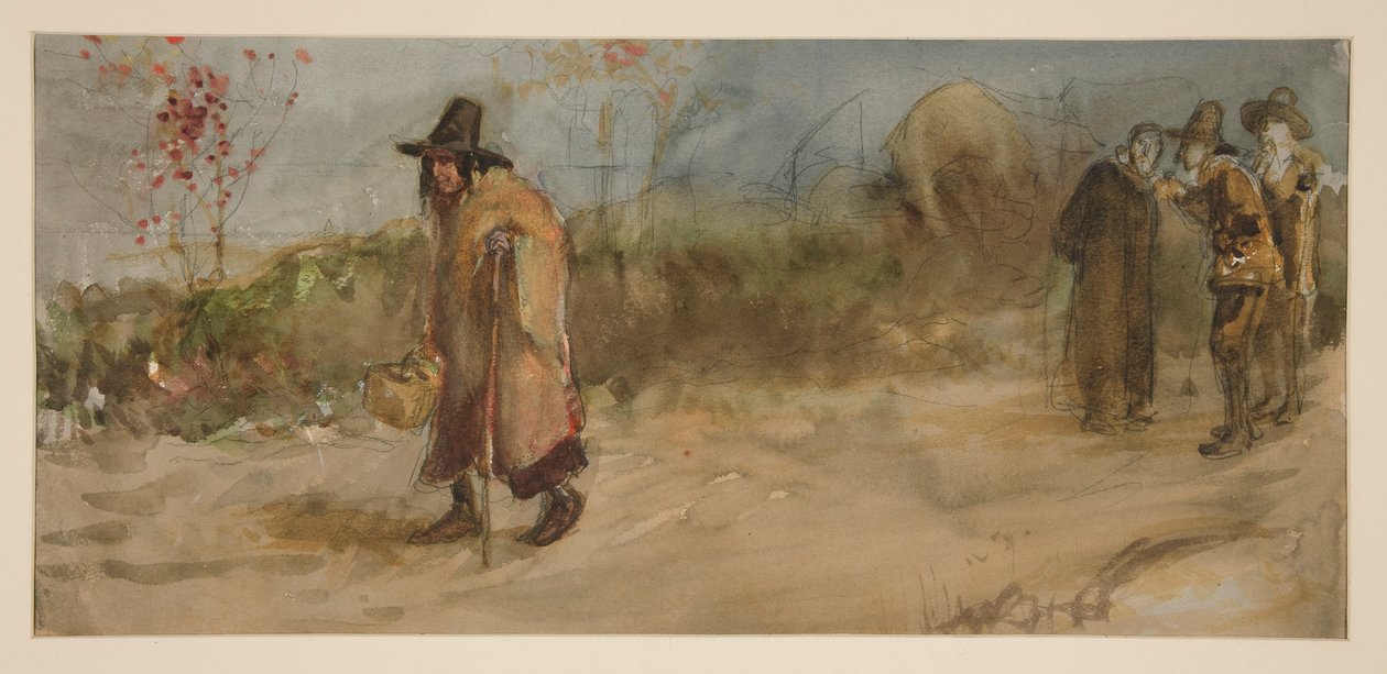 Estudo para de Edwin Austin Abbey