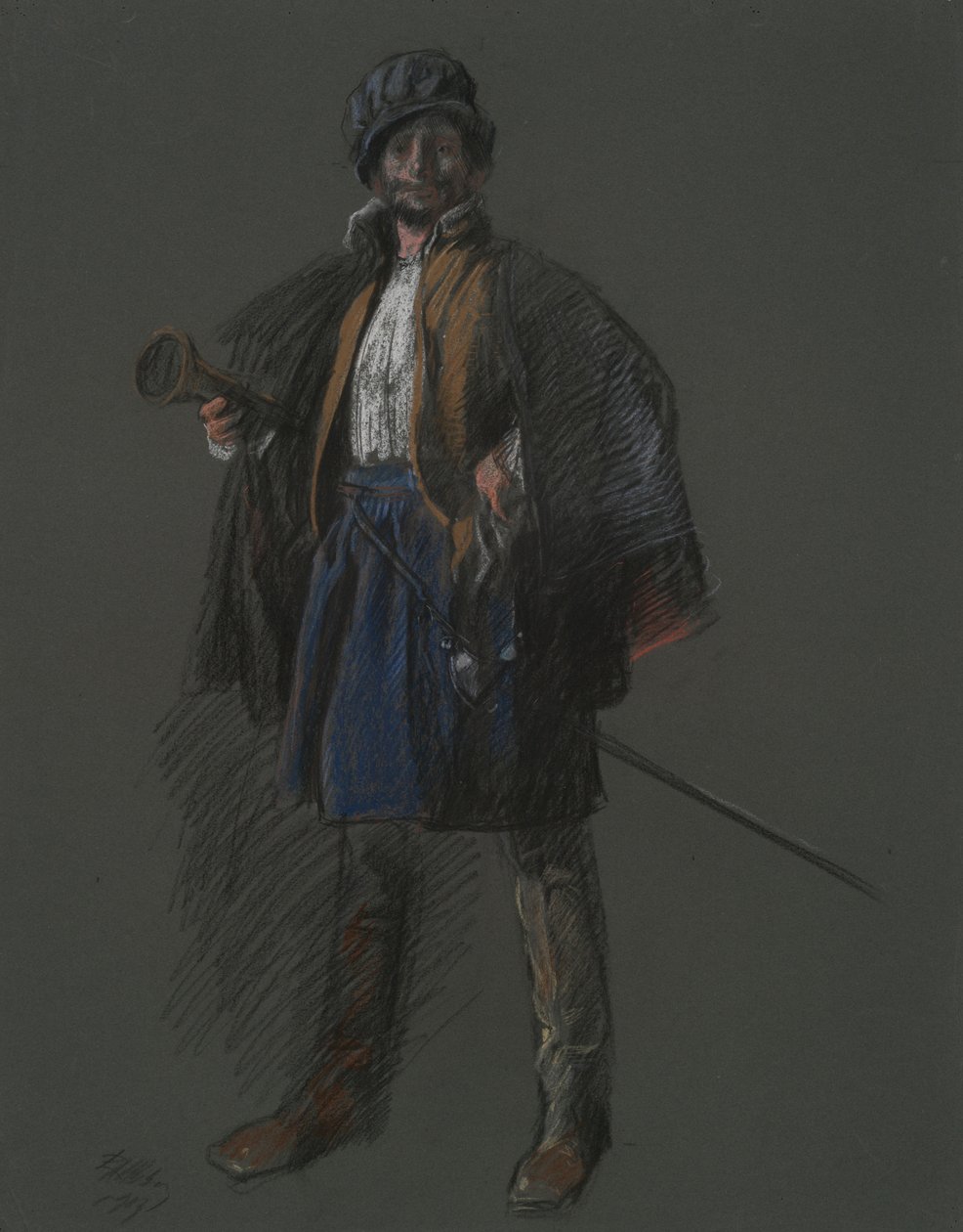 Estudo para Apoteose da Pa.: Hudson (?) de Edwin Austin Abbey