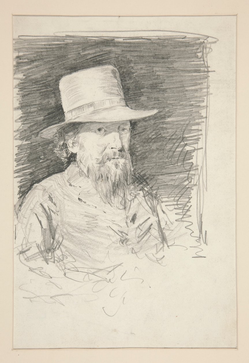 Estudo para o General Meade: esboço de mural para o edifício da capital do estado em Harrisburg, Pennsylvania, 1902-1911 (completado por John Singer Sargent) de Edwin Austin Abbey