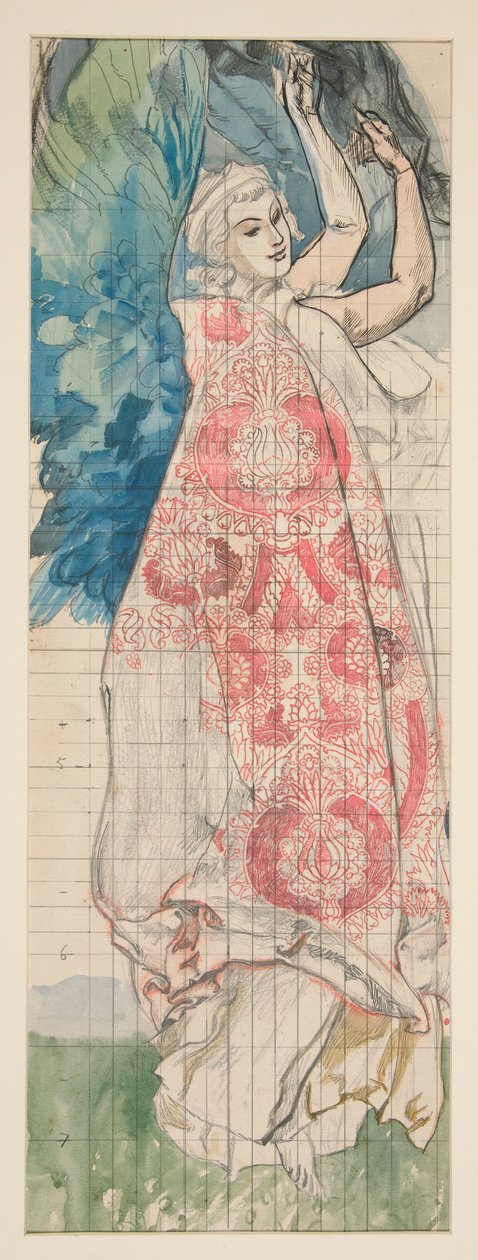 Estudo para Louis Comfort Tiffany de Edwin Austin Abbey