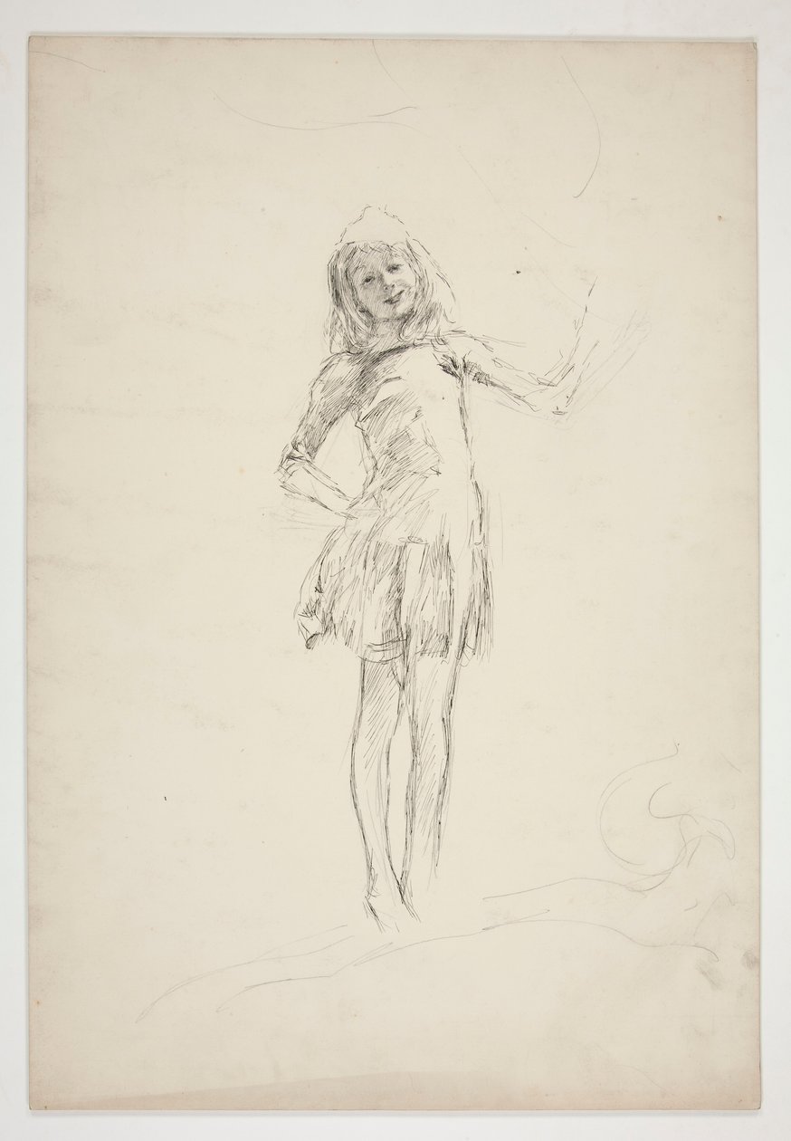 Estudo para Puck, de A Midsummer Night de Edwin Austin Abbey