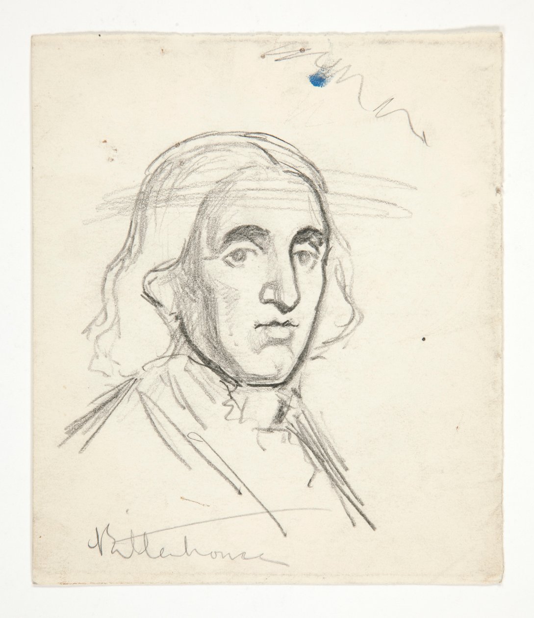 Estudo para Rittenhouse: esboço para mural para o edifício do capitólio estadual em Harrisburg, Pensilvânia, 1902-1911 (completo por John Singer Sargent) de Edwin Austin Abbey